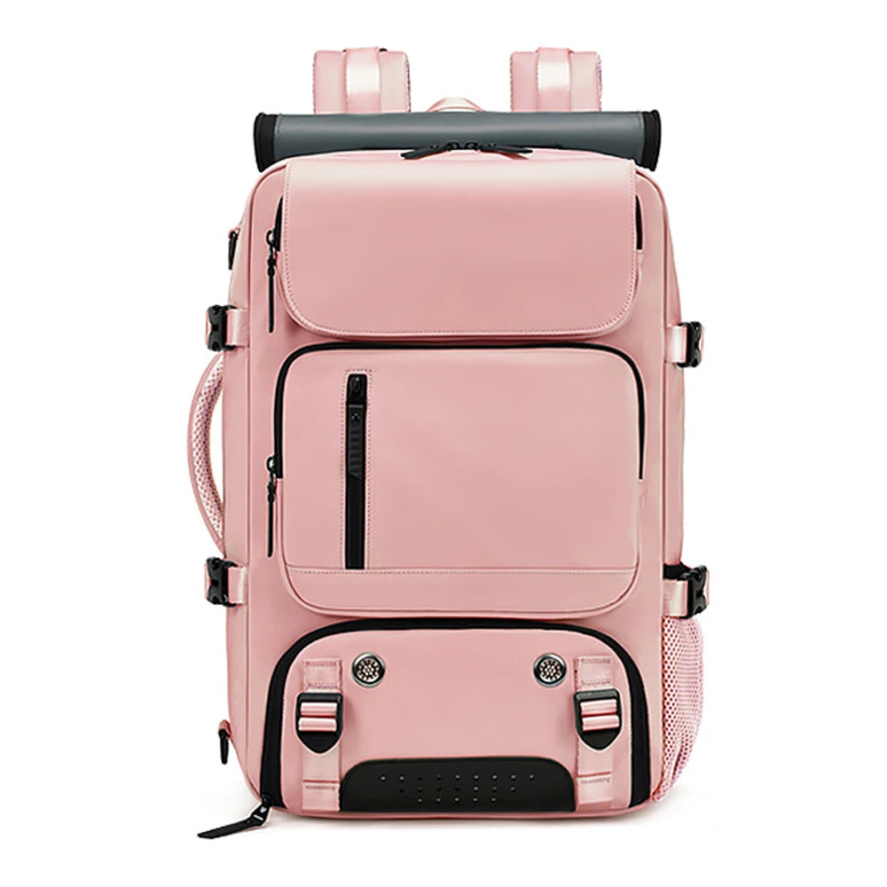 TRAVELMAX Pack - Wasserdichter Reiserucksack mit USB-Anschluss, Schuhfach und Anti-Diebstahl-Tasche