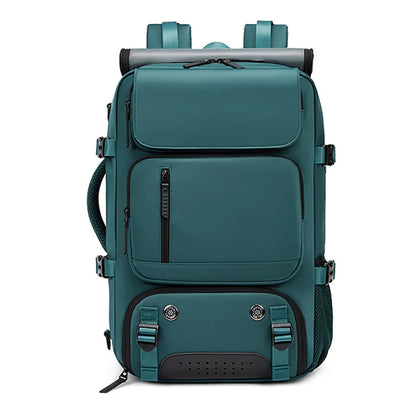 TRAVELMAX Pack - Wasserdichter Reiserucksack mit USB-Anschluss, Schuhfach und Anti-Diebstahl-Tasche