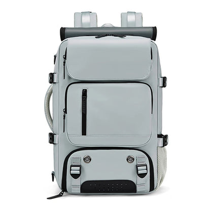 TRAVELMAX Pack - Wasserdichter Reiserucksack mit USB-Anschluss, Schuhfach und Anti-Diebstahl-Tasche