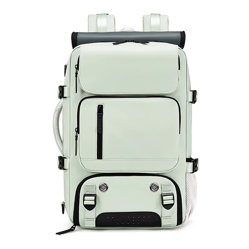 TRAVELMAX Pack - Wasserdichter Reiserucksack mit USB-Anschluss, Schuhfach und Anti-Diebstahl-Tasche