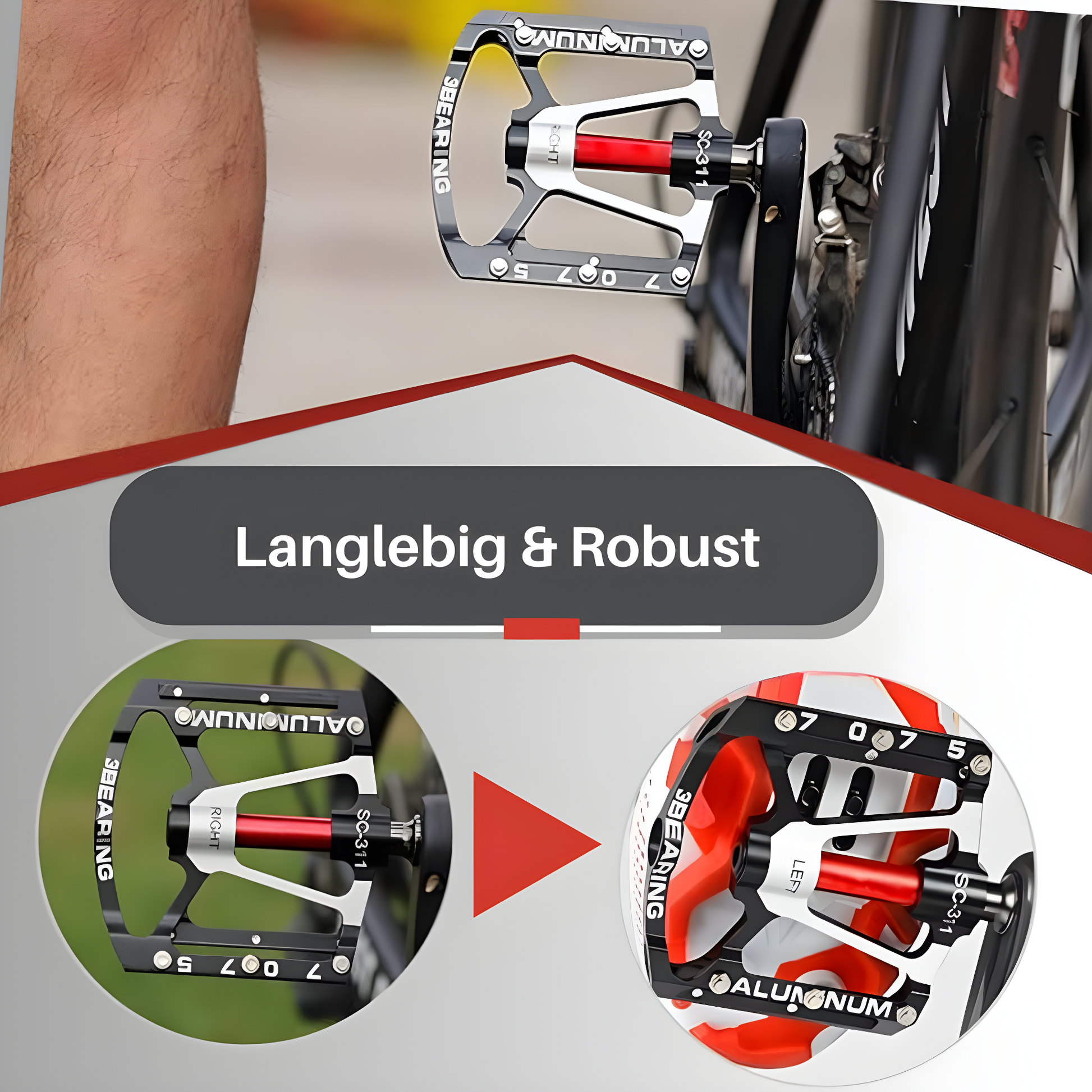 TrailPro - Ultra-Lightweight Anti-Slip Bicycle Pedals with Maximum Grip 3