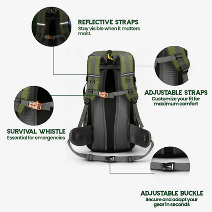 TRAILPRO 50L – Hiking Backpack with Breathable Back & Smart Storage