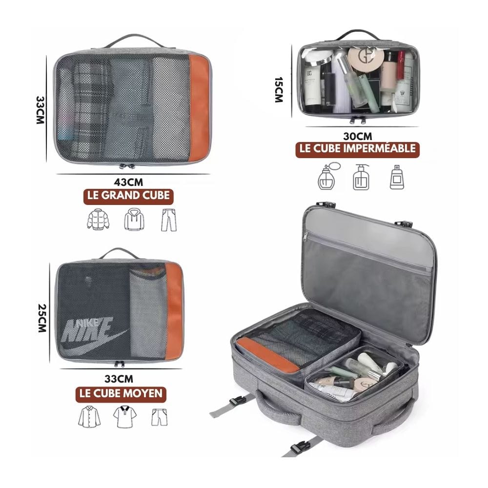 Travellite Pack-cabin backpack with shoe compartment & USB connection 2