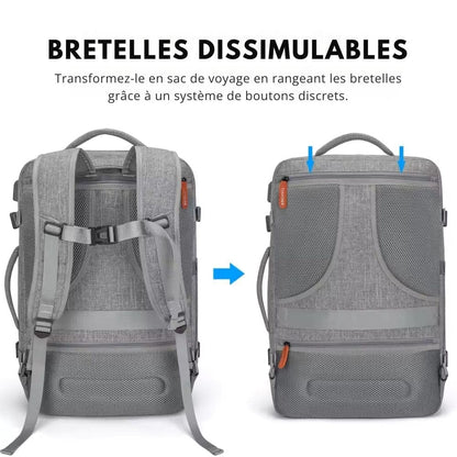 Travellite Pack-cabin backpack with shoe compartment & USB connection 4