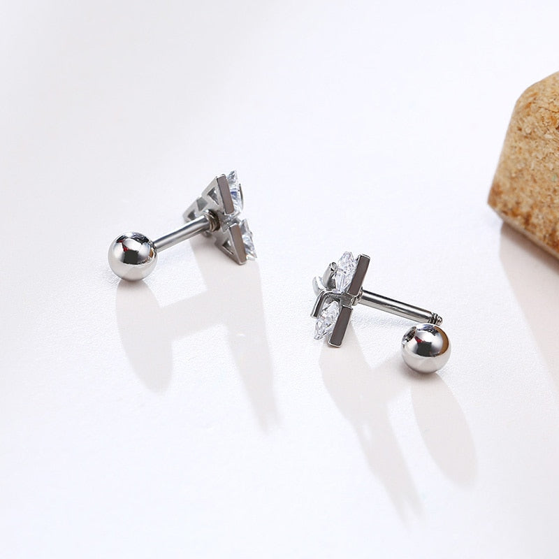 TRISILV - Boucles d'oreilles triangle en argent 925 pour une élégance moderne