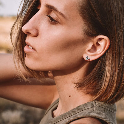 TRISILV - Boucles d'oreilles triangle en argent 925 pour une élégance moderne