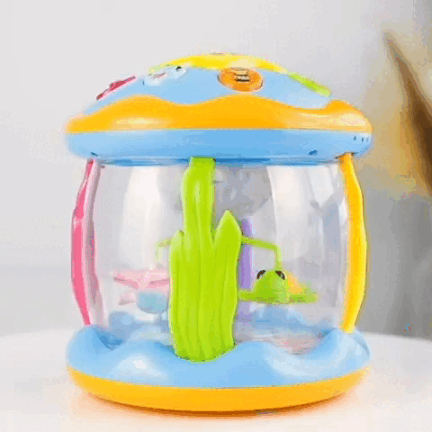 Lumibeats trommel - sensorisch babyspeelgoed met lichtprojecties, kalmerende melodietjes en bewegingsfuncties