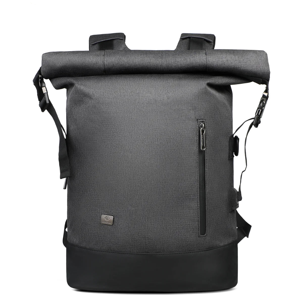 URBANTRAIL Rolltop rugzak - Uitbreidbare en waterdichte reisrugzak met USB-poort en laptopvak