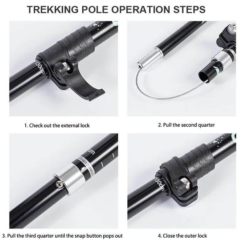 TREKLIGHT POLES – Ultralight Folding Trekking Poles for Hiking & Camping