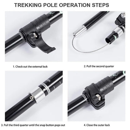 TREKLIGHT POLES – Ultralight Folding Trekking Poles for Hiking & Camping