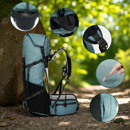 ULTREA 50L – Ultralight Expandable Adventure Backpack for Hiking & Travel