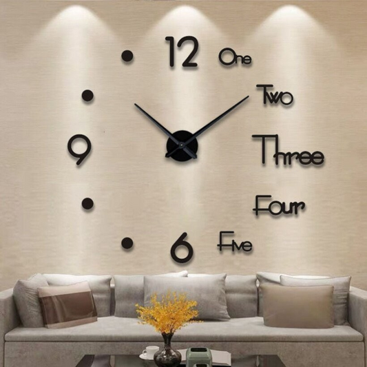 TimeDepth Acryl Wandklok - Stil 3D Effect voor Modern Interieur Design