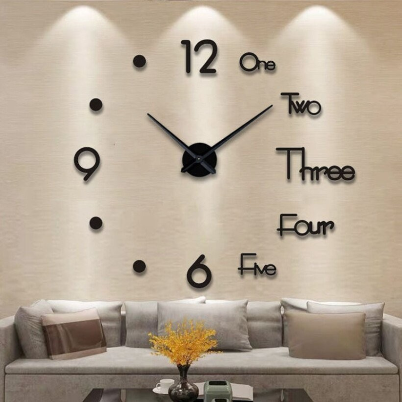 TimeDepth Acryl Wandklok - Stil 3D Effect voor Modern Interieur Design