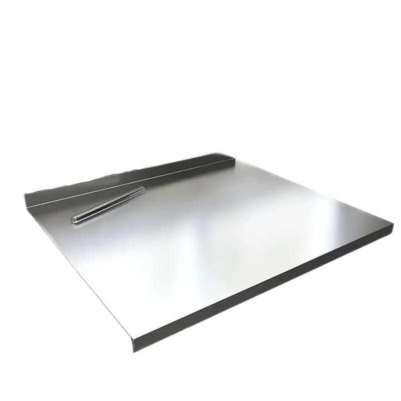 STEELCUT PRO - Edelstahl-Schneidebrett mit Anti-Rutsch-Boden und integrierter Lippe
