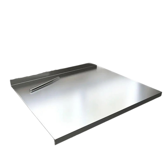 STEELCUT PRO - Edelstahl-Schneidebrett mit Anti-Rutsch-Boden und integrierter Lippe