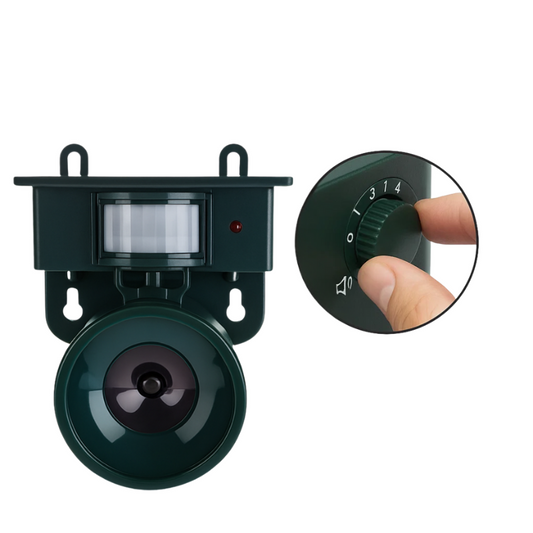 Birdguard Sensor – Repelente de Pájaros Activado por Movimiento para Espacios Exteriores Tranquilos