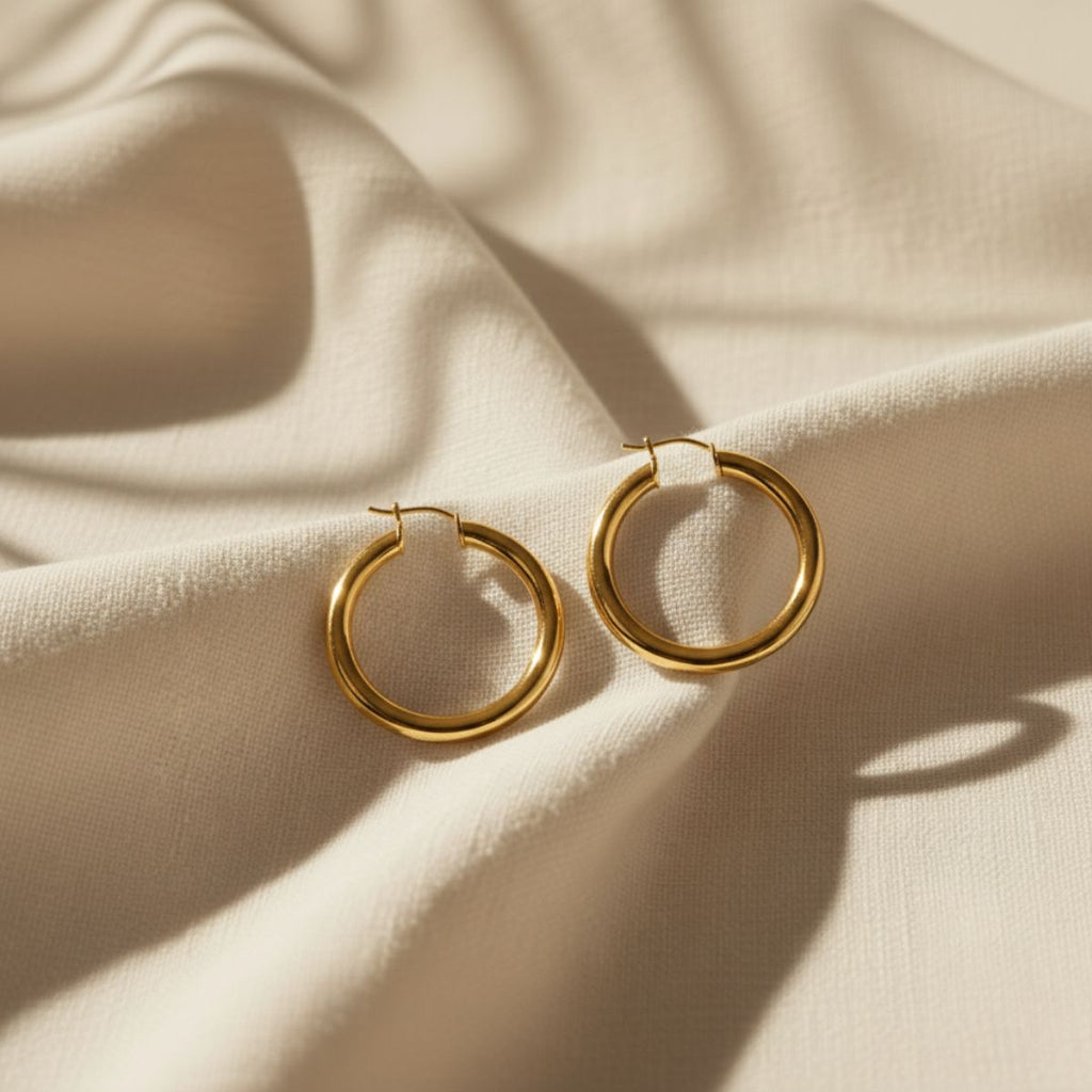 Aros de disco mareal dorados