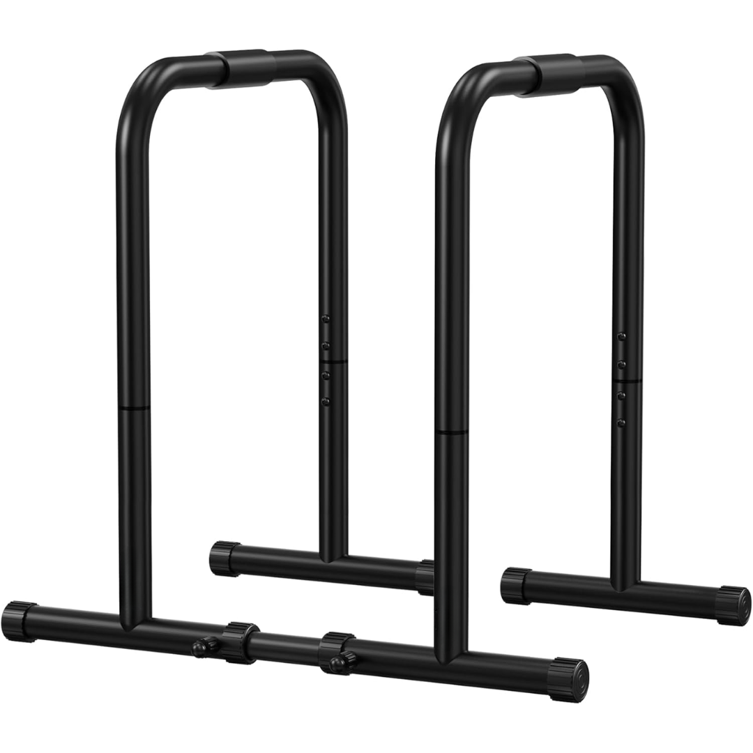  PowerDIP DIP Station-Robust dip stand for upper body training, adjustable height and anti-slip-based basis-1