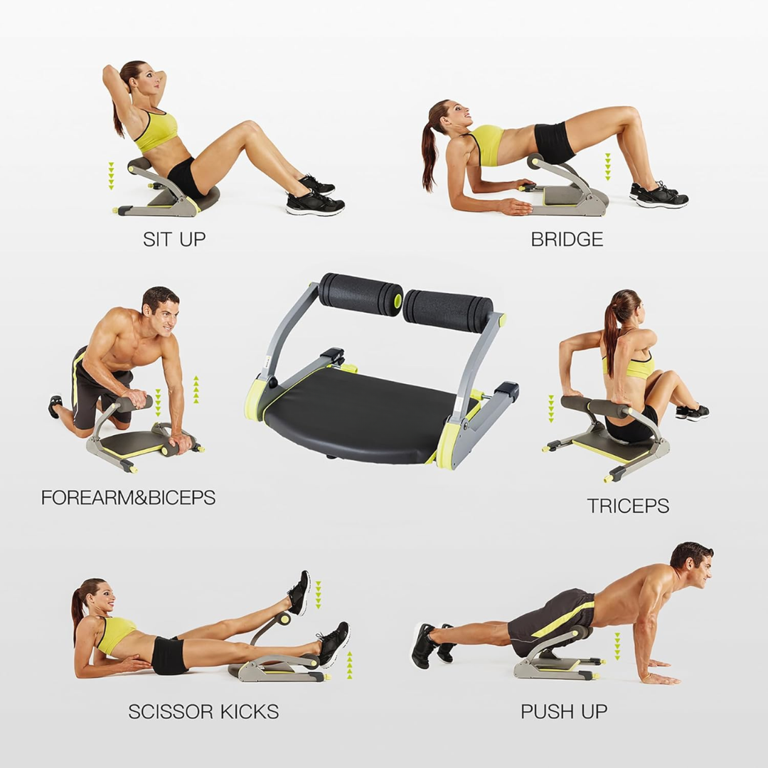  Coremax from Crunch Trainer - ergonomic design, adjustable resistance, space -saving-4