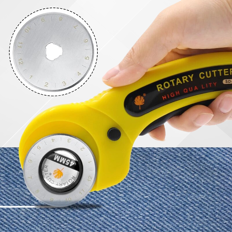 Ultra-Sharp Rotating Fabric Cutter with Ergonomic Design – Precision Cutting Tool for Sewing and DIY Projects-2