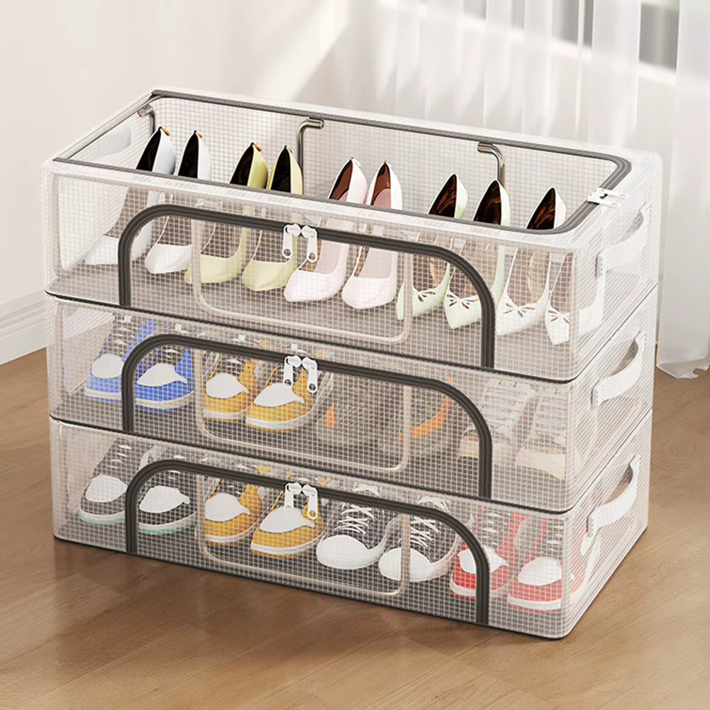 Untox Clearbox - stackable shoe box with transparent, ventilation & waterproof protection 1
