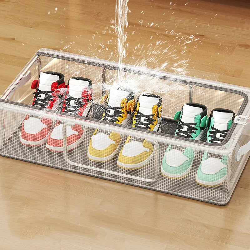 Untox Clearbox - stackable shoe box with transparent, ventilation & waterproof protection 2