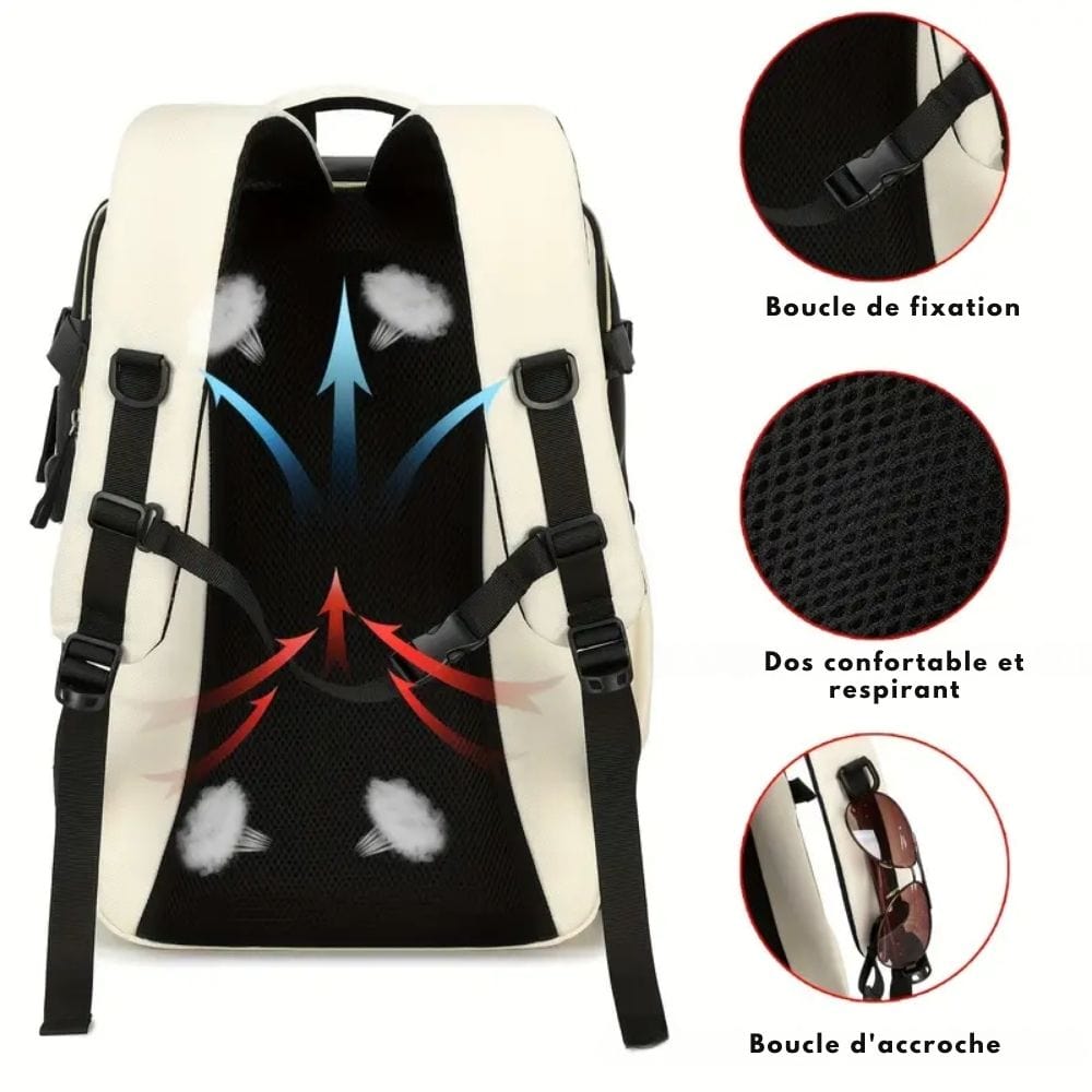 Urbanflex pack - versatile travel backpack with laptop compartment & shoe compartment 3