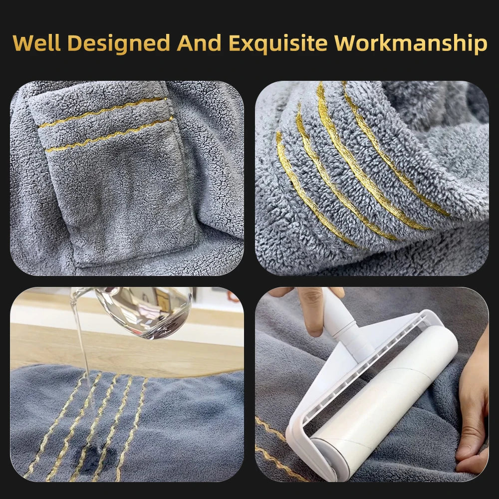 Veluxe – Elegante heren badjas van fluweel met ondergoedset