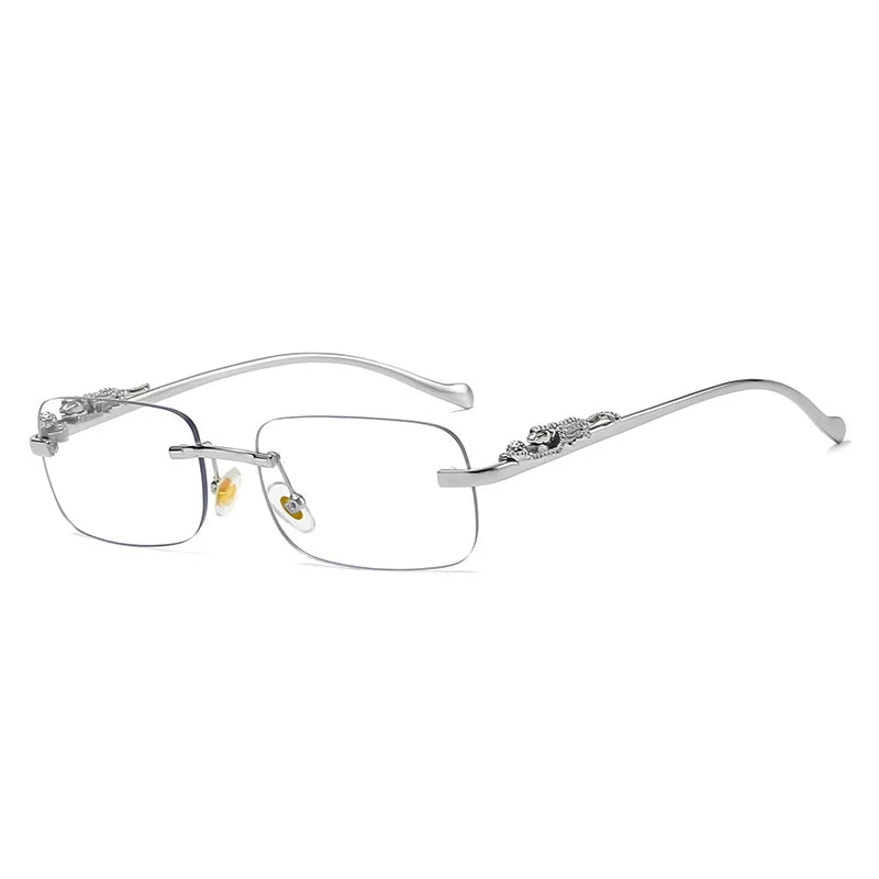 LEOPARDVIEW – Stylish Rimless Sunglasses with UV400 Protection