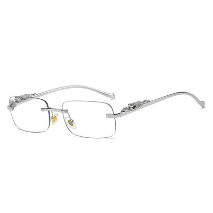 LEOPARDVIEW – Stylish Rimless Sunglasses with UV400 Protection