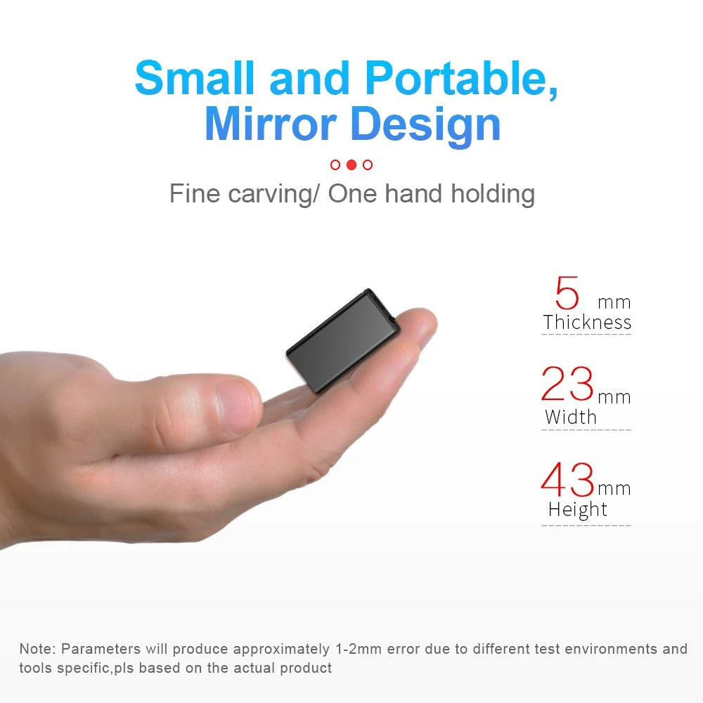 VoiceNote Mini – Ultra-Lightweight Voice-Activated Dictaphone with 16/32 GB Storage