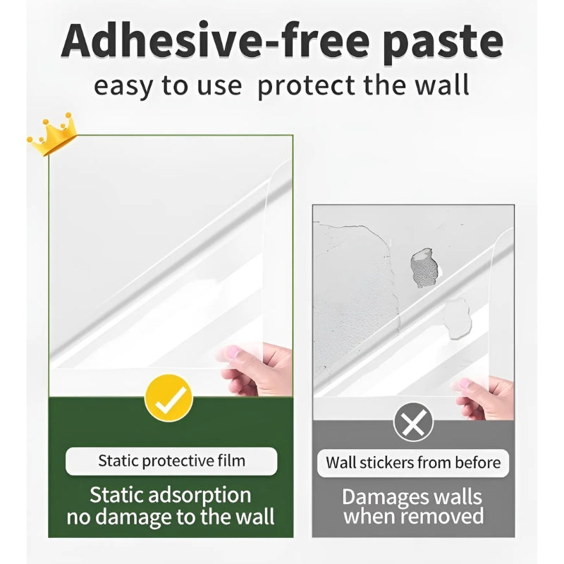 WALLSHIELD FILM – Transparent Wall Protection Film with Electrostatic Adhesion