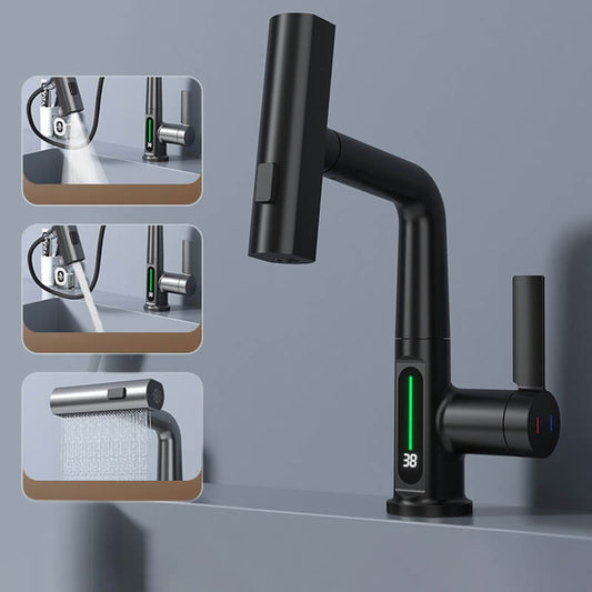 WATERMASTER - 360° drehbarer Wasserhahn mit LED-Temperaturanzeige