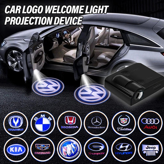 GLOWDOOR - Proiettore luminoso senza fili per porta dell'auto con visualizzazione del logo personalizzato