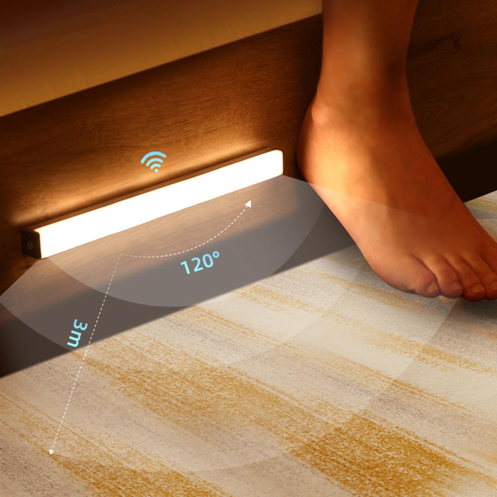 Wireless LED light with movement sensor-flexible light control, AAA batteries or USB, 9-50 cm length 3