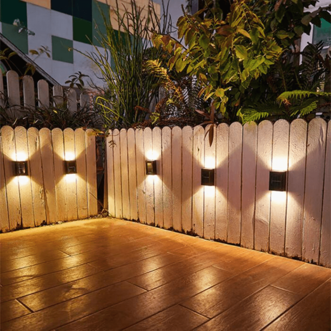 Wireless solar light garden with automatic light sensors - weatherproof solar lamps for terrace and driveway, energy -efficient lighting 1