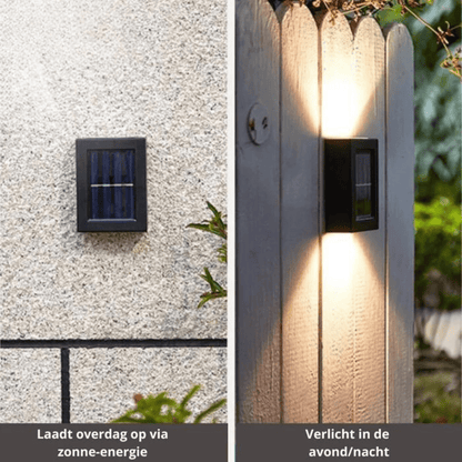 Wireless solar light garden with automatic light sensors - weatherproof solar lamps for terrace and driveway, energy -efficient lighting 2