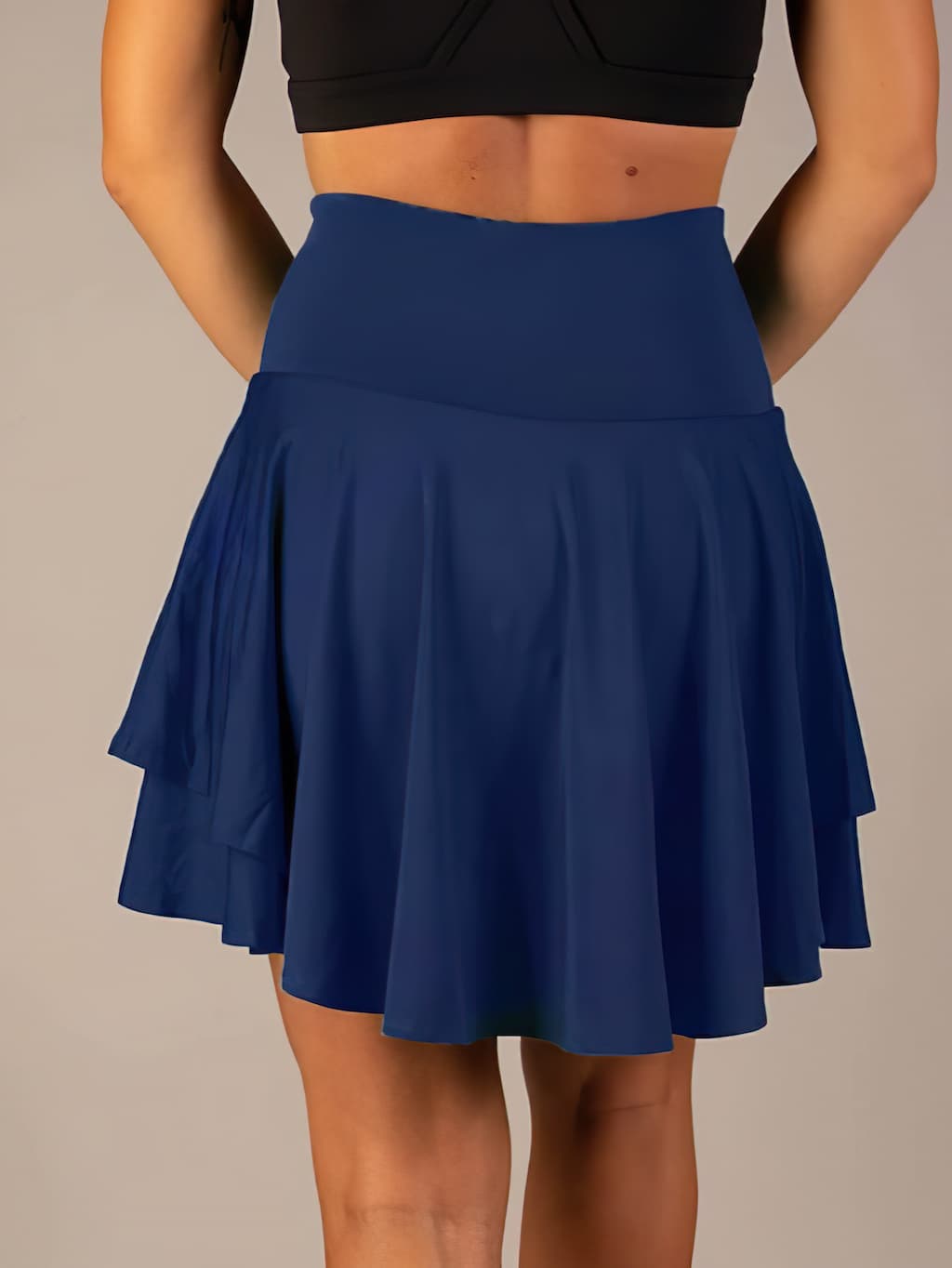 Women's Functional Tennis Skirt with Built-in Shorts and Pockets - Maja 1
