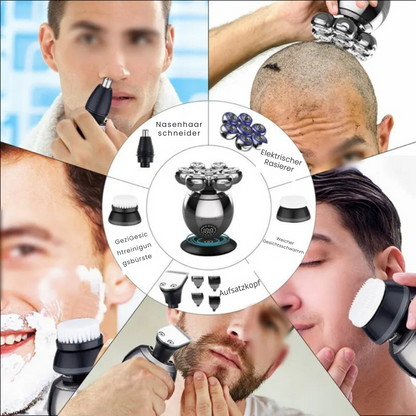 FlexiShave Pro - Rasoir électrique 7D pour un rasage doux et sans irritation