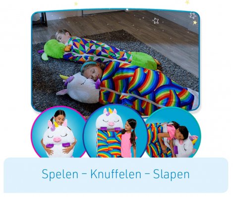 Dreamipals 2-in-1 Sleeping Bag and Plush Toy – Cozy, Portable Sleep Solution for Kids