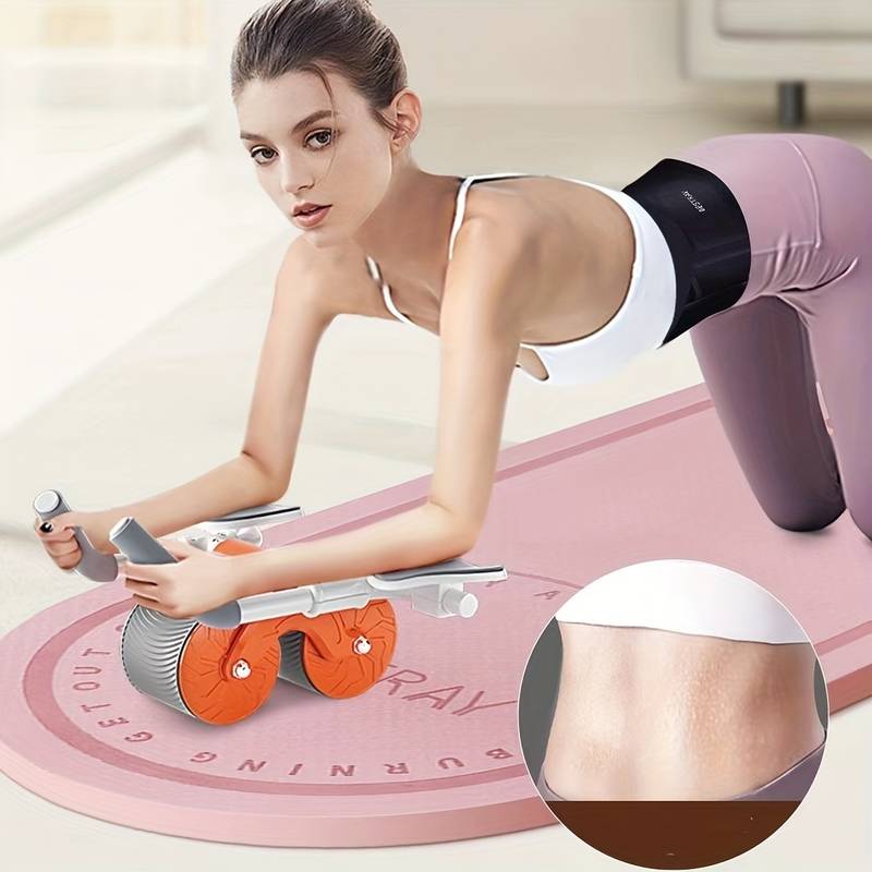  ABS IGNITE BUTSCROSE - ergonomic role belly trainer for effective abdominal roller exercises-4