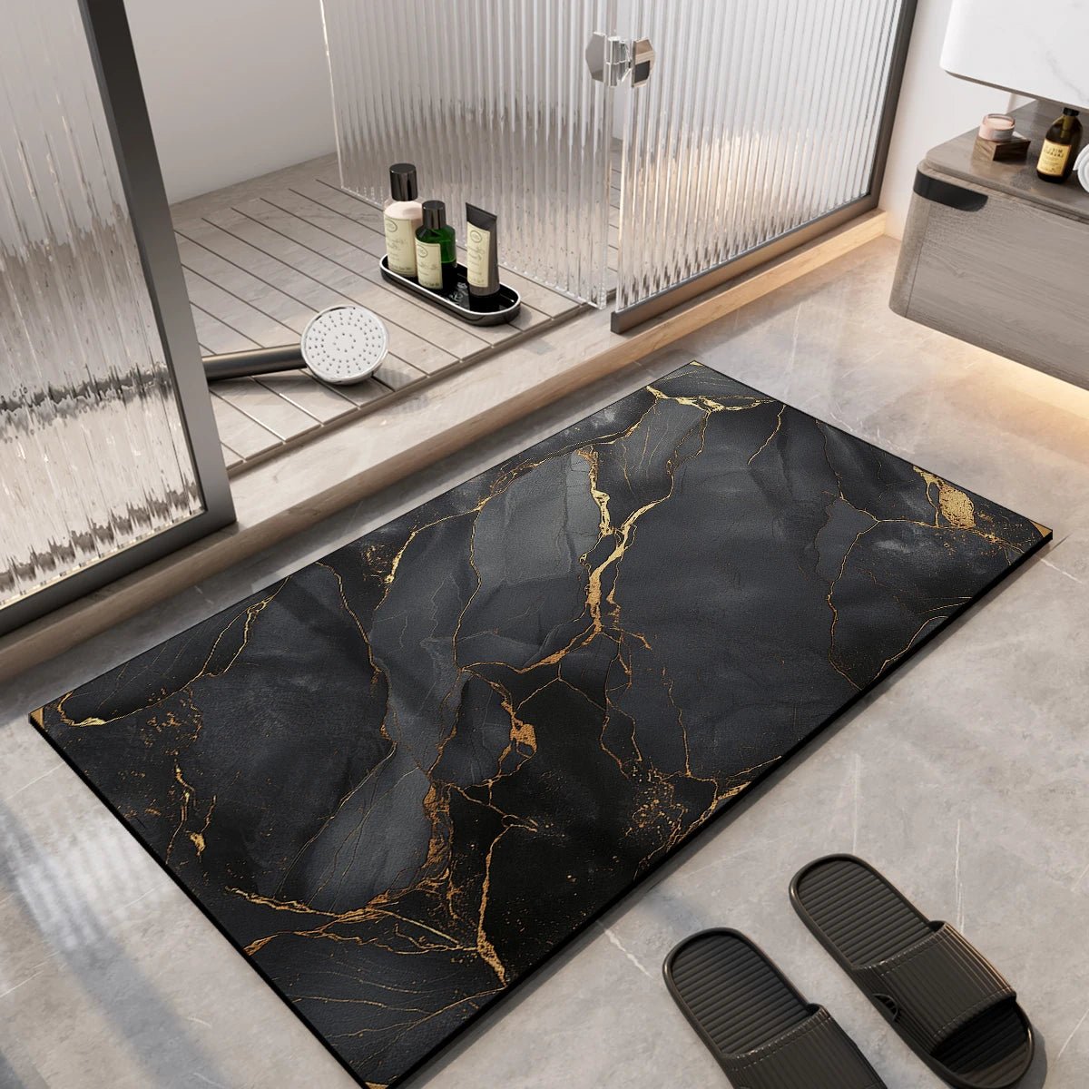 AbsorbaMat – Tappetino da bagno antiscivolo ad asciugatura rapida per passi sicuri e confortevoli