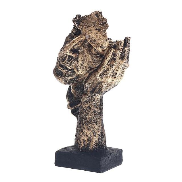 NordicLine - Abstract Gold Sculpture for Modern Interior Decor, Minimalist Design 8