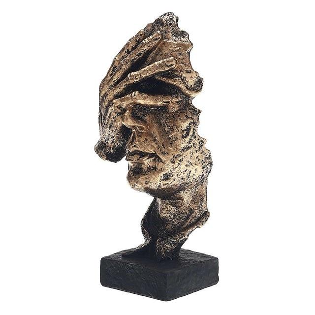 NordicLine - Abstract Gold Sculpture for Modern Interior Decor, Minimalist Design 7