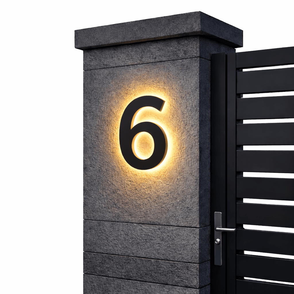 ADDRGLOW – Customizable LED House Numbers for Modern Homes