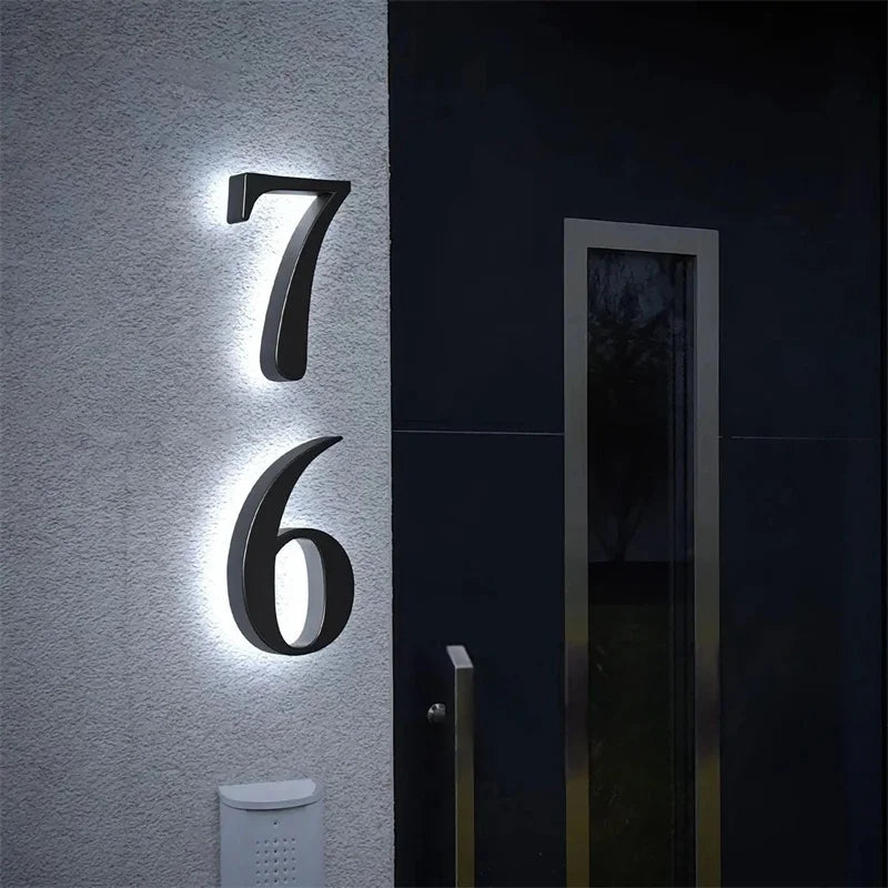 ADDRGLOW – Customizable LED House Numbers for Modern Homes