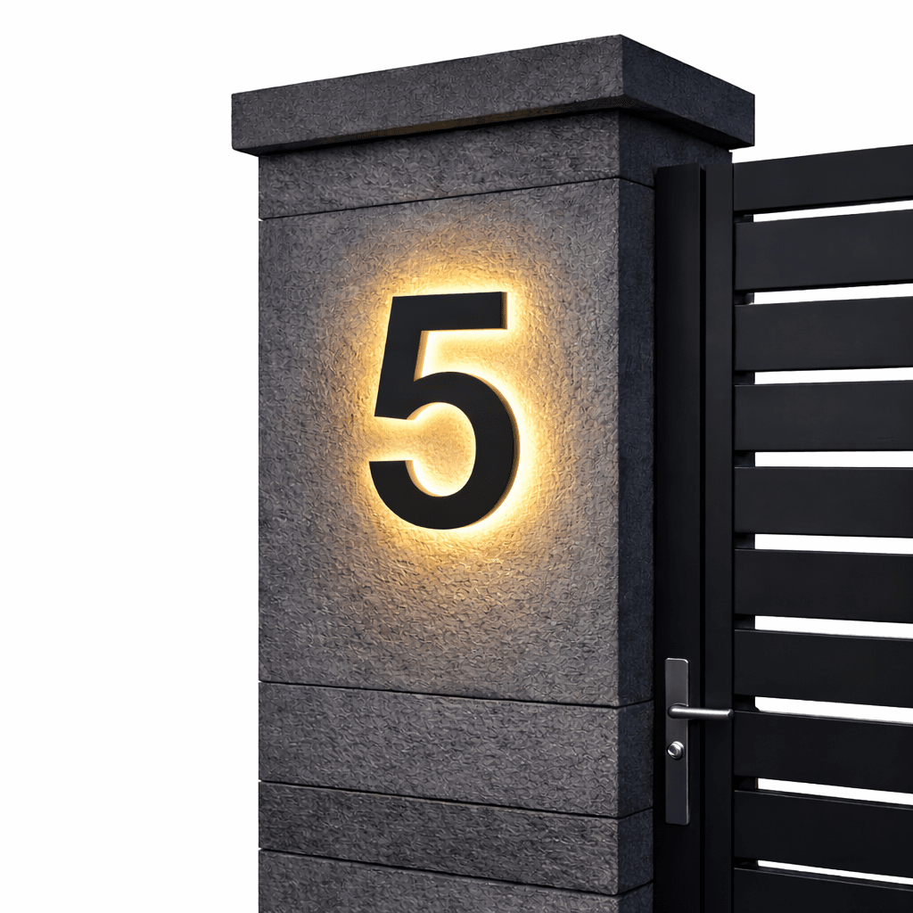 ADDRGLOW – Customizable LED House Numbers for Modern Homes