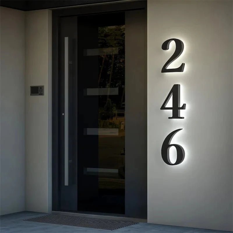 ADDRGLOW – Customizable LED House Numbers for Modern Homes