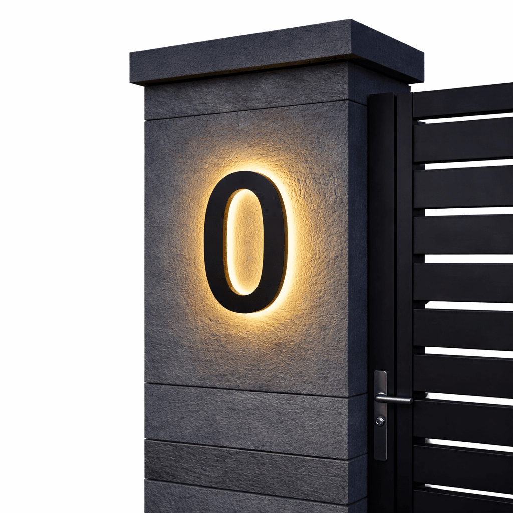 ADDRGLOW – Customizable LED House Numbers for Modern Homes
