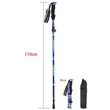 Foldable hiking sticks telescope made of carbon - light, ergonomic for trekking-6